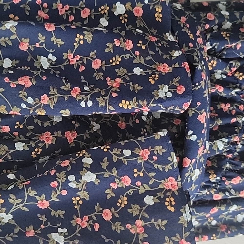 Floral Bell Bottom Jumpsuit - Picture 2 of 6